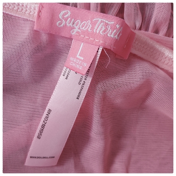 Dolls Kill Sugar Thrillz Feeling Thorny Bra Top - Picture 8 of 10